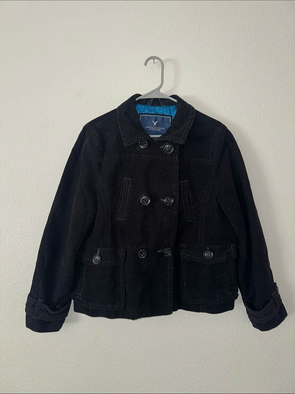 American Eagle Women’s Black Military Utility Jacket Size XL